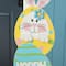 Glitzhome® 42" Easter Wooden Bunny & Eggs Porch Décor